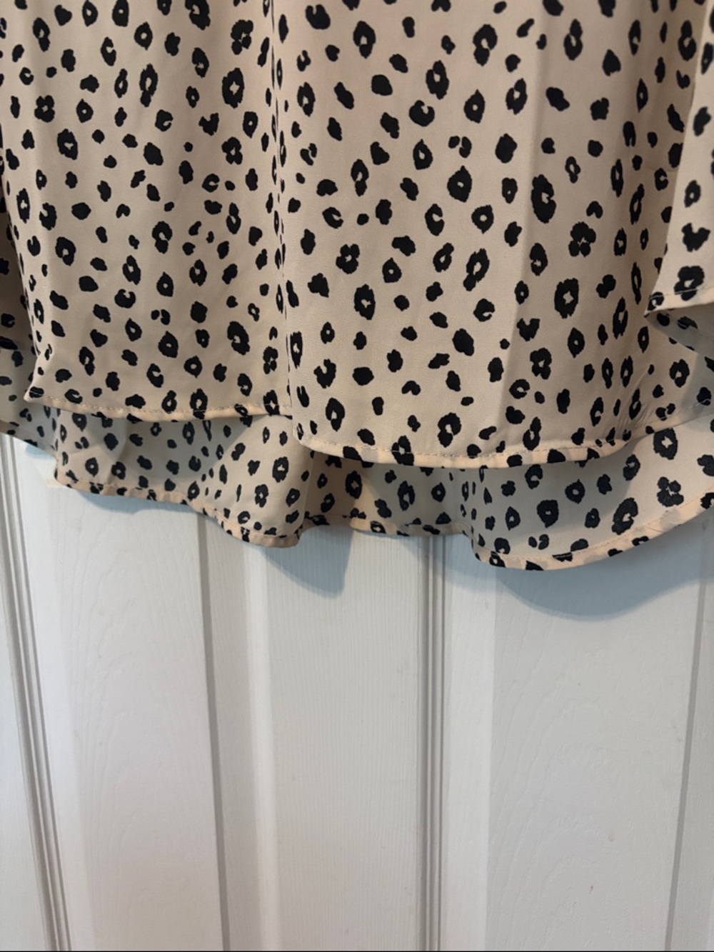 Animal Print Leopard V-Neck Blouse - Women Tops 2X - Picture 6 of 8